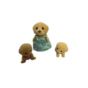 Sylvanian Families Yellow Labrador Twins And Mom Calico Critters Epoch